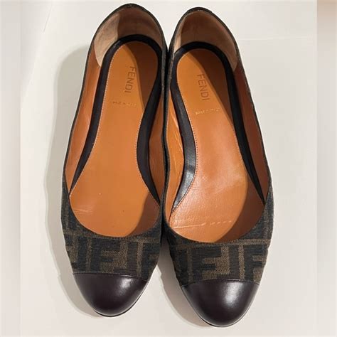 fendi black flats|genuine fendi flats.